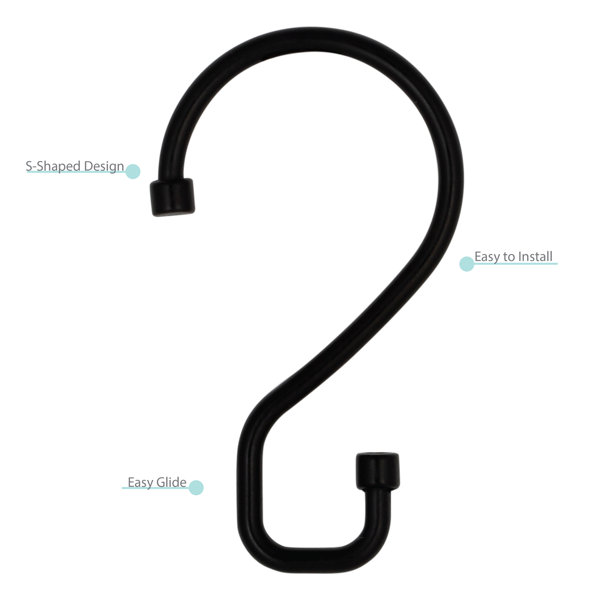 Bath Bliss Shower Curtain Hooks & Reviews Wayfair